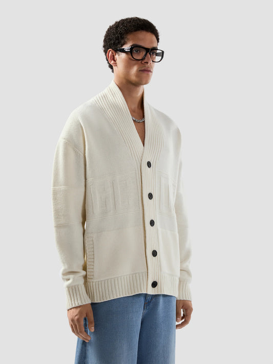 LOGO BUTTONED CARDIGAN