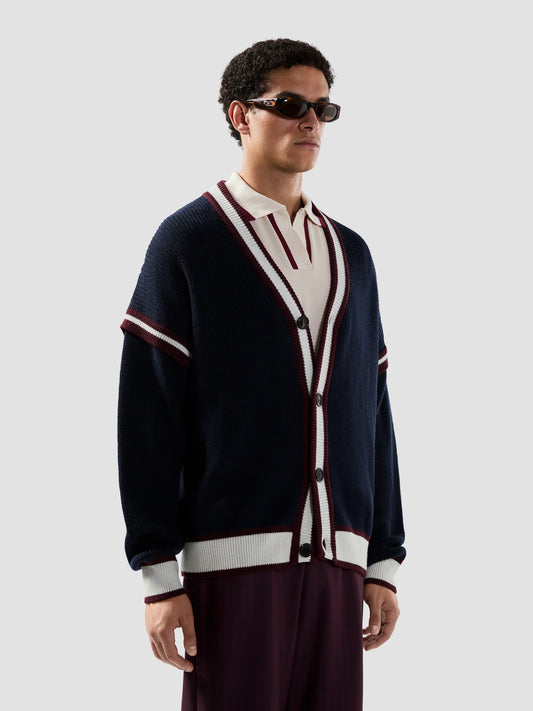 LOGO LOUNGE COLLEGE CARDIGAN