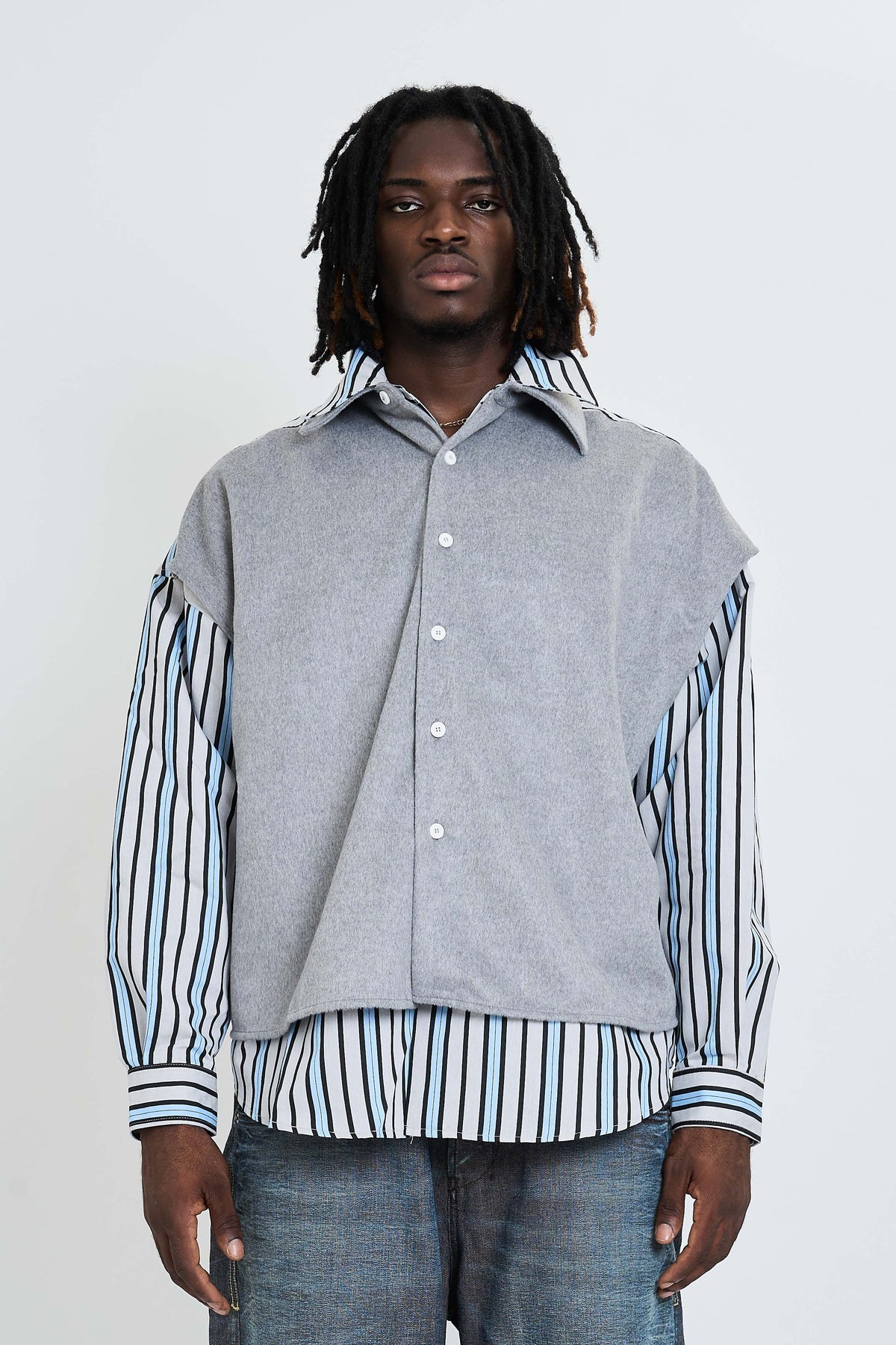 NEW CLASSIC DOUBLE LAYER SHIRT OVERSIZE FIT