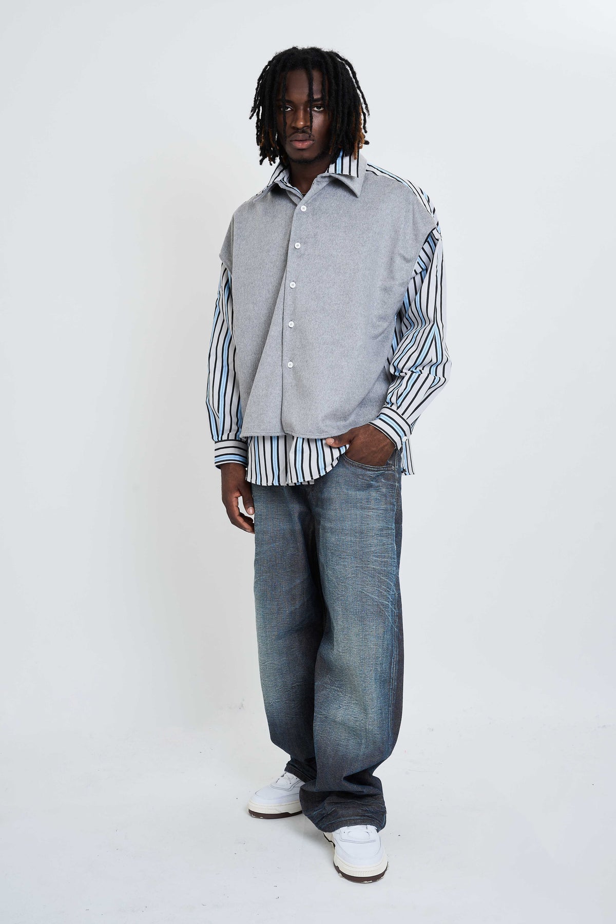 NEW CLASSIC DOUBLE LAYER SHIRT OVERSIZE FIT