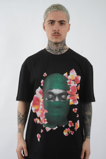 T-SHIRT MASK FLOWERS