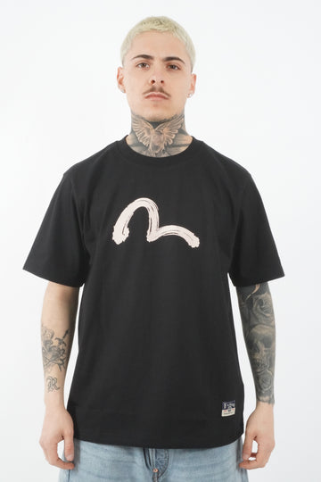 HAND BRUSH SEAGULL PRINTED TEE