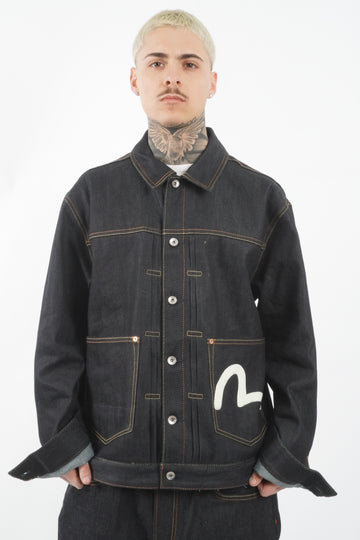 ECRU SEAGULL DENIM JACKET