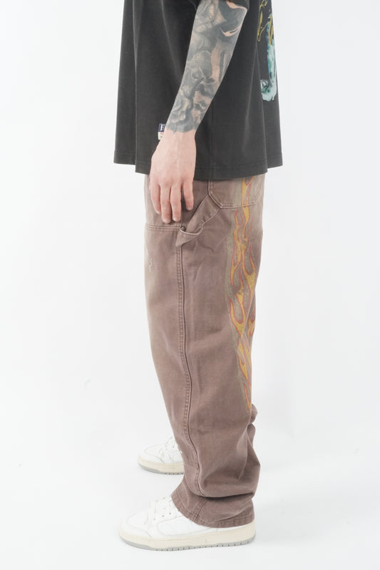 EJ HEAVY WASHED DISTRESSED DAICOCK PANTS