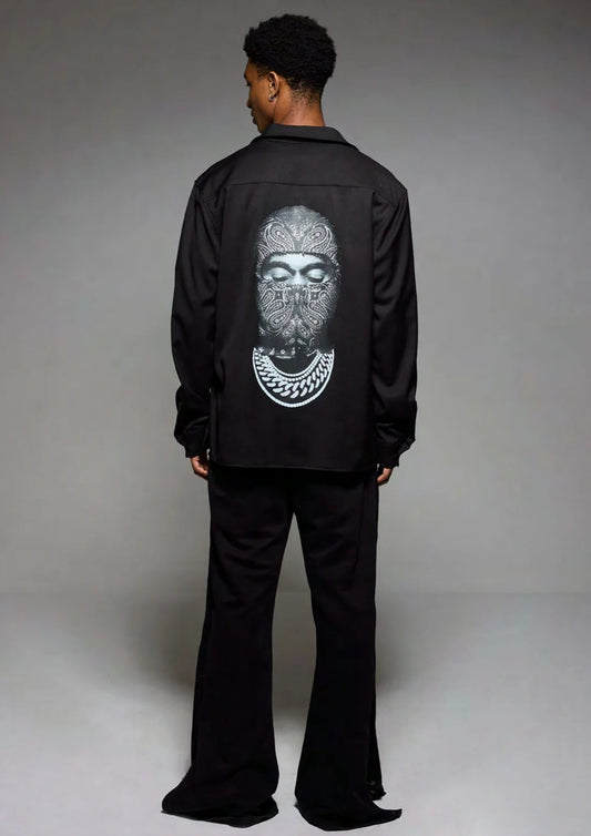 L-SLEEVE W-MASK ON BACK