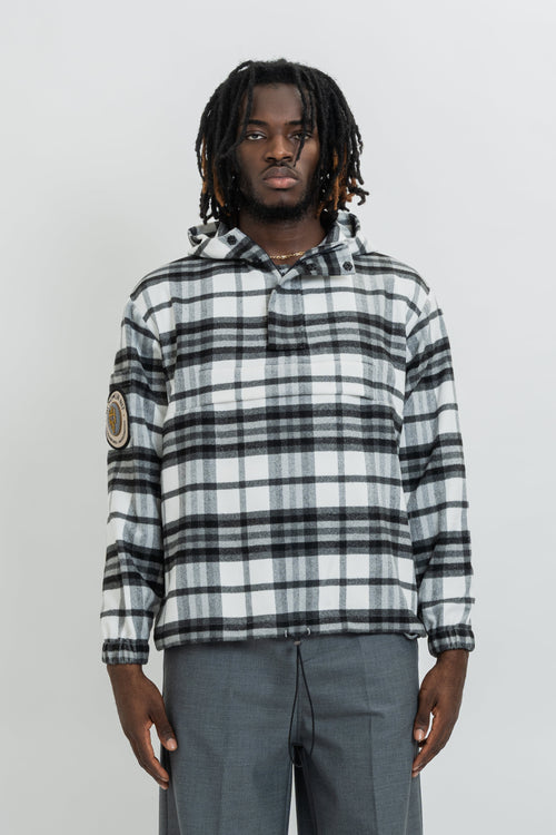 ANORAK IN CHECK PATCH CON LOGO