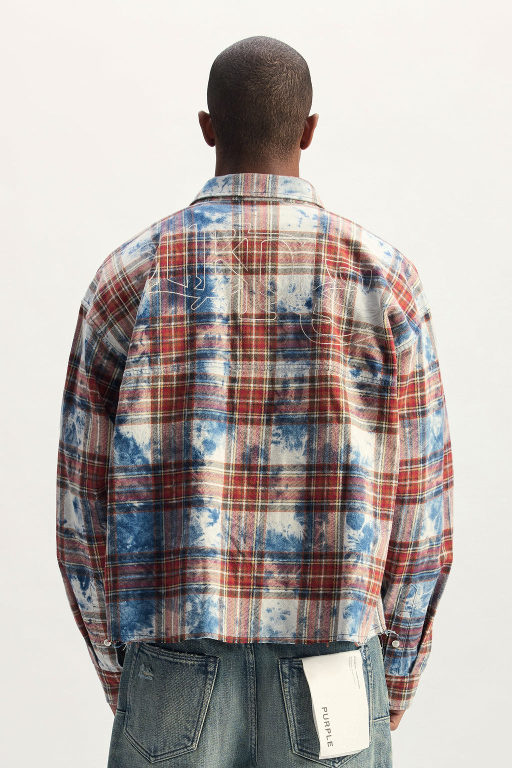 PLAID EMBELLISH ED SHIRT