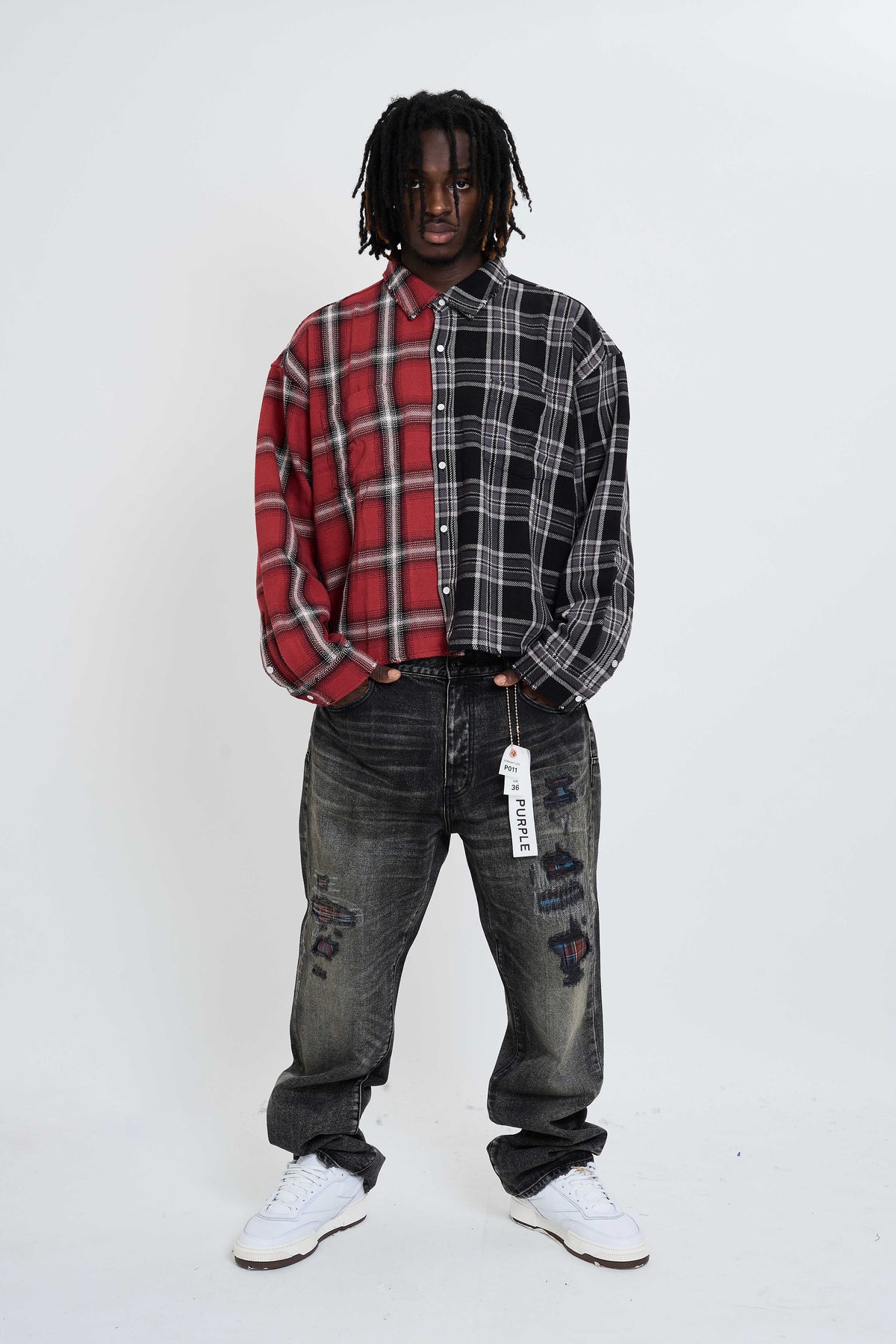OS TWO- TONE  FLANNEL SHIRT